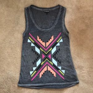 Grey distressed tank